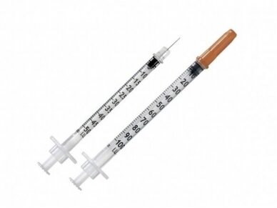 B.Braun Omnican insulīna šļirce 0,5 ml sterils ar integrētu 30G x 8 mm adatu 100 gab.