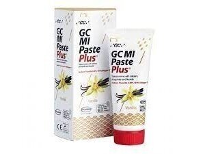 GC MI Paste Plus Recaldent vaniļas garšas zobu krēms ar fluoru 40 g (35 ml)