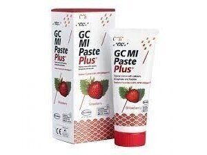 GC MI Paste Plus Recaldent zemeņu garšas zobu krēms ar fluoru 40 g (35 ml)