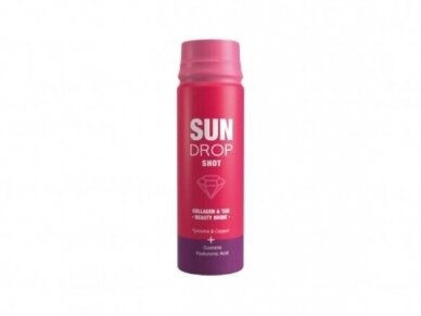 Sun Drop Shot Beauty Drink 80ml Collagen & Tan dzēriens ātrākam iedegumam un veselīgākai ādai