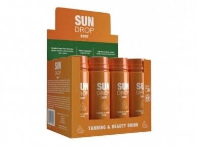 Sun Drop Shot Drink 80ml Tanning & Beauty dzēriens ātrākam iedegumam un veselīgākai ādai 12 gab.